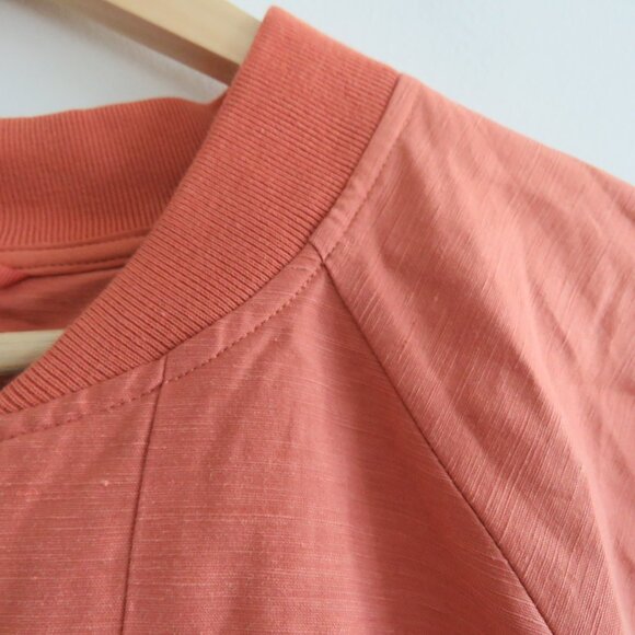 ATHLETA X ALICIA KEYS Enlighten Up Linen Bomber Jacket in Clay Orange - Size 2X - Picture 6 of 15